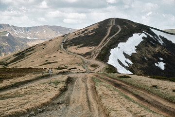 Mountainous Trail in Svydovets Range, Ukraine