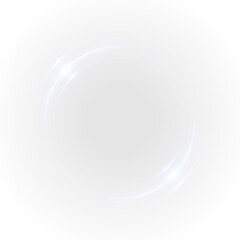 Abstract, light, blue, effect, glowing elegant PNG with transparent airy ring. This PNG Overlay adds a magical sparkle, soft glow, and smooth swirl for modern design.