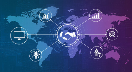 Global network of interconnected digital services and data