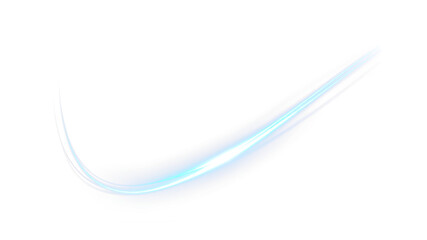 Light, blue, magic, line, beam elegant PNG on transparent with neon swirl and speed glow. This PNG Overlay is perfect for modern, tech, and abstract creative projects.