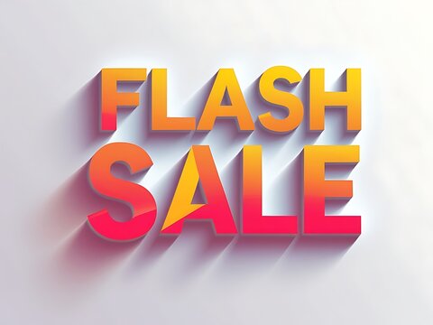 Flash sale graphic design.