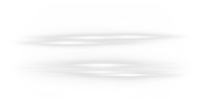 White, light, speed, line, motion glowing light trail PNG with transparent background. This PNG Overlay adds a futuristic, dynamic effect for tech, sports, or UI designs.