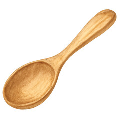 Wooden Spoon – Watercolor PNG Illustration