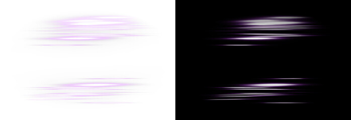 Pink, light, speed, line, motion neon glowing PNG with transparent background. This vibrant PNG Overlay adds fast light trails and dynamic energy to creative design scenes.