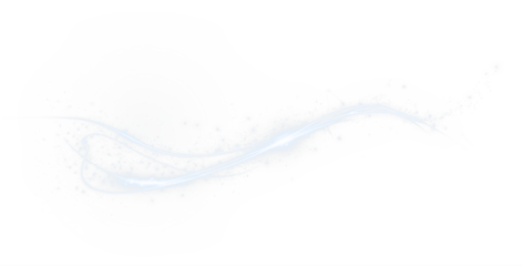 Blue, wave, wind, light, line abstract blue light swirl PNG with motion lines. PNG Overlay adds speed, twirl, and sparkle on transparent design for sci-fi and digital visuals.