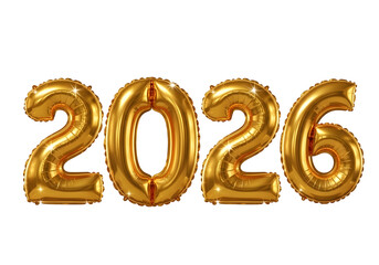 2026 gold balloon numbers for new year celebration and festive events