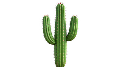 Cactus plant isolated on a transparent background. 
