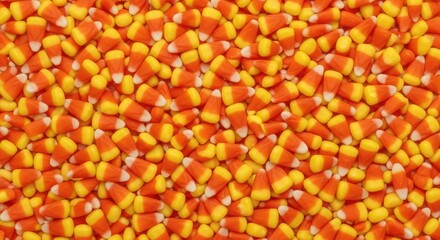 Fototapeta premium A Close Up Textured View of Many Colorful Halloween Candies