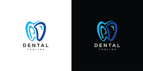 letter PD dental logo design .dental letter logo inspiration	
