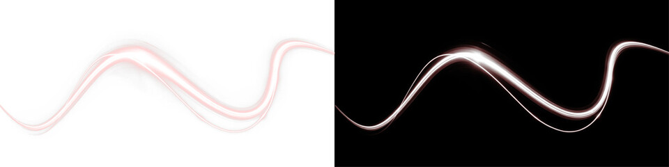 Wind, red, line, magic, beam glowing red PNG swirl with magic energy effect. PNG Overlay on transparent background, perfect for dynamic light motion, wave, and sparkle trails.