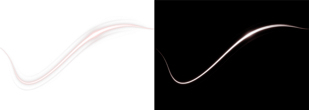 Wind, red, line, magic, beam glowing red PNG swirl with magic energy effect. PNG Overlay on transparent background, perfect for dynamic light motion, wave, and sparkle trails.