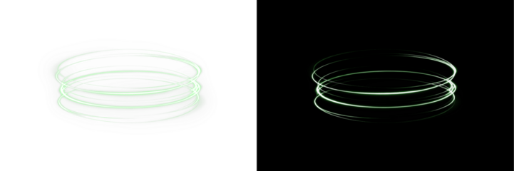 Shine, frame, circle, neon, round — bright PNG vector with green sparks. Transparent PNG Overlay for futuristic energy, magic design or abstract tech visuals.