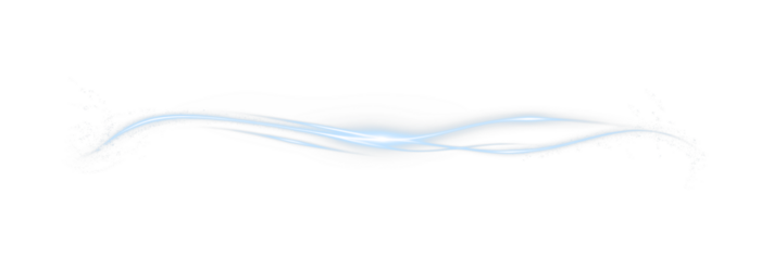 Blue, wave, wind, light, line glowing curved PNG with transparent trail and bright speed effect. PNG Overlay for vortex, futuristic light and dynamic energy visuals.