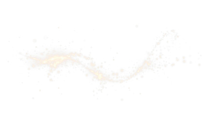 Beam, curve, dynamic, effect, flare glowing PNG swirl with sparkles and gold light trail. This transparent PNG Overlay adds motion to magic, fantasy or futuristic design.