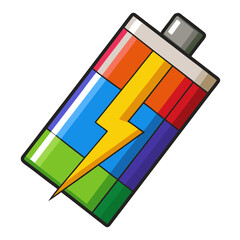 vector illustration of colorful pencil