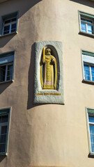 View at a traditional house of Zurich in Switzerland