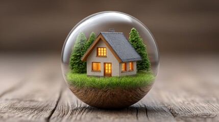 Happy home protection iconic house loan and insurance solutions in a secure environment