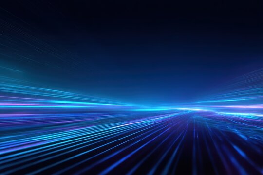 Neon rays vector abstract background png. Futuristic technological style. Abstract background with speed lines. Vector illustration. Futuristic. The light lines of the road are blue png