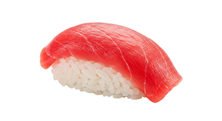 Delicious tuna sushi nigiri isolated on black background japanese cuisine fresh seafood healthy eating gourmet dish