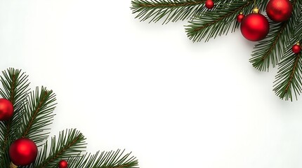 Green & Red Minimalist Christmas Composition
