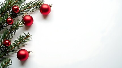 Green & Red Minimalist Christmas Composition
