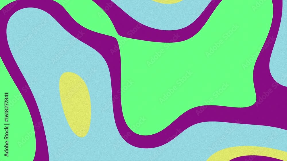 Aufkleber abstracts liquid noise_ abstract retro background with organic shapes moving and changing colors smo