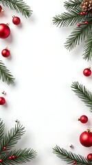 Green & Red Minimalist Christmas Composition