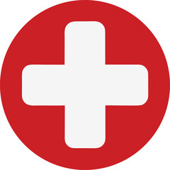 Fototapeta premium First aid sign icon vector