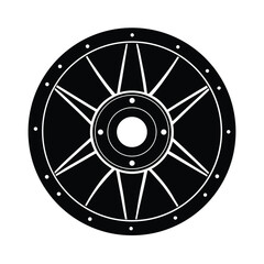 Obraz premium Round Gladiator Style Iron Escudo