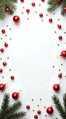 Green & Red Minimalist Christmas Composition
