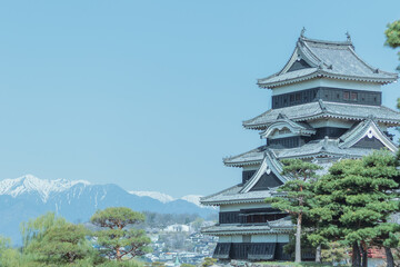 春を迎える黒の名城