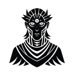 tribal avatar hollow eyes design