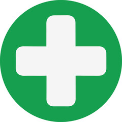 First aid sign icon vector