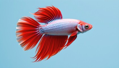 Redtailed Fish Clear Blue Water