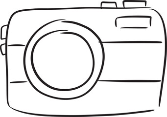 Hand-drawn camera illustration