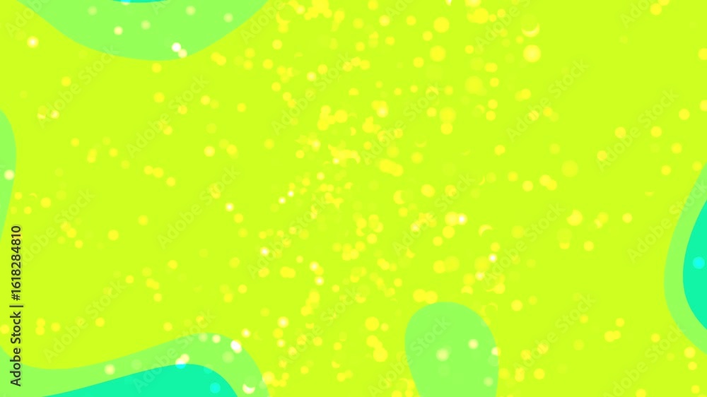Aufkleber abstracts liquid particles_ abstract background animation with vibrant green and turquoise shapes an