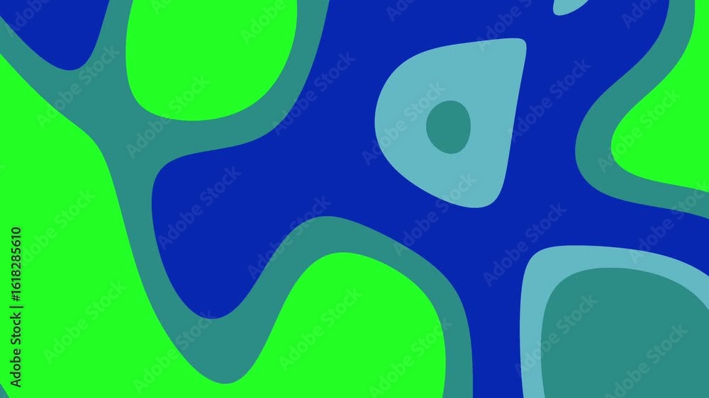 Aufkleber abstracts liquid_ abstract animation of colorful shapes morphing and transforming into each other, d