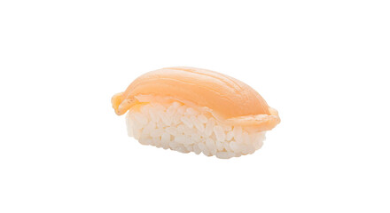 Fresh hotate nigiri sushi japanese cuisine seafood delicacy isolated on black background gourmet food photography