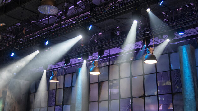 Profesional video studio. light in the film studio