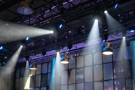 Profesional video studio. light in the film studio