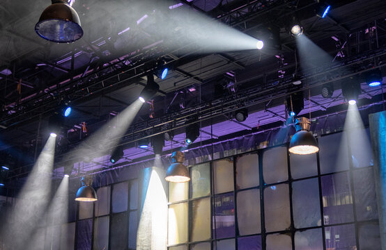 Profesional video studio. light in the film studio