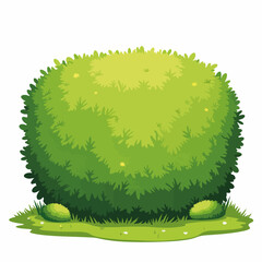 Pruned hedge forms perfect round bush with carefully clipped twigs, creating whimsical garden element. Pruned hedge with vibrant green leaves and meticulous shape offers natural sculpture.