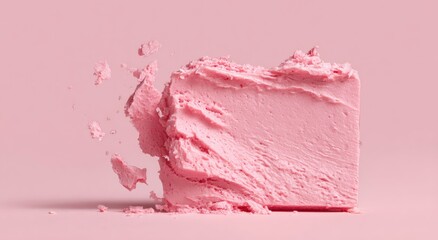 Pink confectionery block, dynamic composition