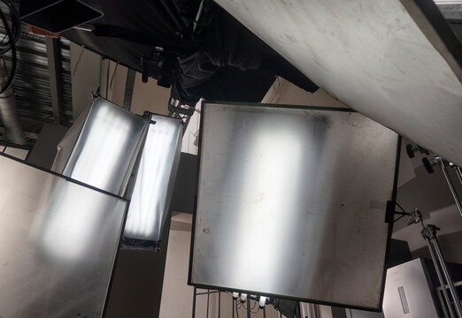 Profesional video studio. light in the film studio