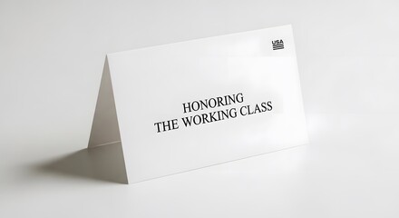 Honoring the Working Class – Labor Day Greeting Card Design
