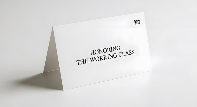 Honoring the Working Class – Labor Day Greeting Card Design