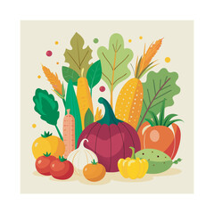 vector illustration of a fruits