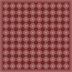 Seamless Ethnic Tribal Geometric Pattern in Warm Maroon and Beige Color with Traditional Star Motif for Textile Print, Luxury Wallpaper, and Ornamental Background Design