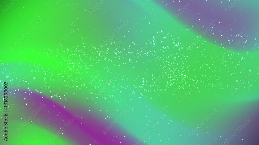 Aufkleber abstracts particles_ aurora borealis animation with shining stars and colorful gradient waves create