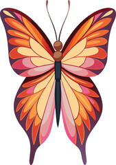 realistic butterfly with detailed wings.